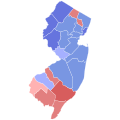 Image 13Results of the 1910 gubernatorial election in New Jersey. Wilson won the counties in blue. (from History of New Jersey)