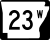 Highway 23W marker