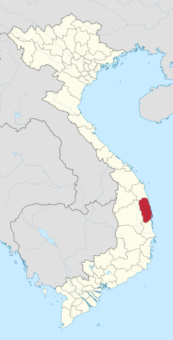 Location of Bình Định province within Vietnam