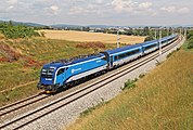 ČD Railjet on its way to Vienna