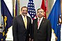 November 1, 2011 Turkish Defense Minister İsmet Yılmaz with U.S. Secretary of Defense Leon Panetta