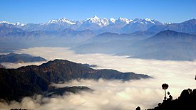 Himalayan view from Ranikhet