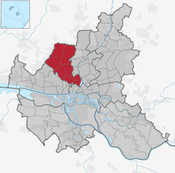 艾姆斯比特尔在汉堡的位置