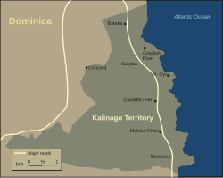 Location of the Kalinago Territory