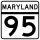 Maryland Route 95 marker