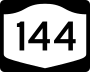 New York State Route 144 marker