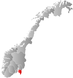 東福爾郡在挪威的位置