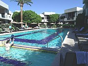 The Arizona Biltmore Hotel Catalina Pool was built in the 1930s. The pool was often used by actress Marilyn Monroe and allegedly the site where American composer Irving Berlin wrote “White Christmas”.