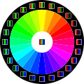24 colors with RGB pixels