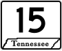 State Route 15 marker