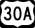 U.S. Highway 30A marker