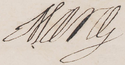 玛丽·德·美第奇 Marie de Médicis的签名