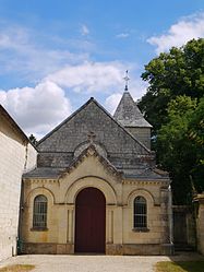 The church in Courchamps