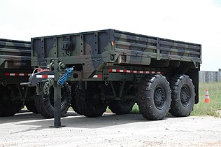 At Stewart & Stevenson's Sealy Texas production facility, a M1095 A1R MTV trailer