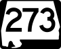 State Route 273 marker