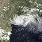 Satellite image of Hurricane Alicia