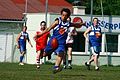 Action from a CEAFL match between Austria and Finland in 2007