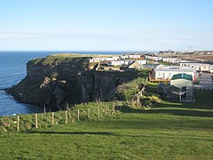 Caravan site above the bay