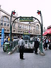 Entrance to Paris Metro's Gare du Nord in 2007