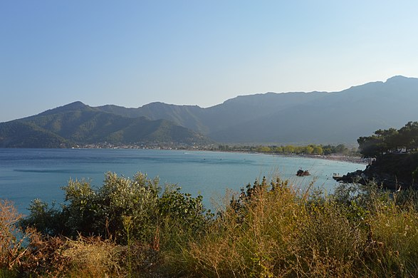 Golden Beach in Thassos, Greece