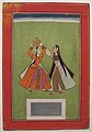 Heer Ranjha - Two Women, Jodhpur school, watercolor, Tokyo National Museum.