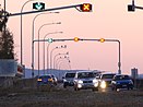 Evening traffic into Clontarf