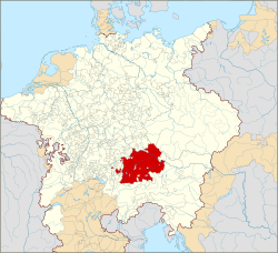 1618年神圣罗马帝国内的巴伐利亚公国