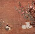 Cats in the Garden, by Chinese painter Mao Yi, 12th century.