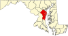 安妮阿伦德尔县在马里兰州的位置