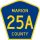 County Road 25A marker