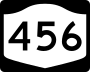 New York State Route 456 marker