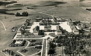 View of the regiment's barracks in Näsby.