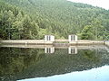 Stilling basin dam, upstream side