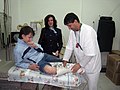 Happy end - removal of a leg cast in Pirogov Hospital