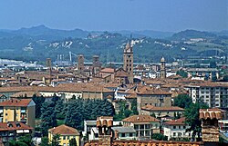 View of the city of Alba