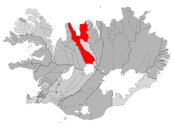 Location of the Sveitarfélagið Skagafjörður