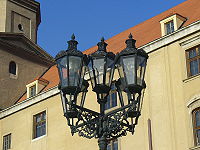 A historical Slovak lamppost