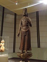 Kannon Bosatsu, Japan, carved wood, 12th century