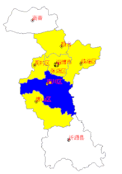 淄川区的地理位置