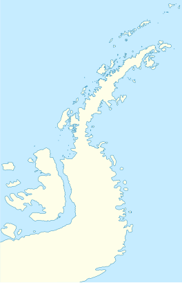Map showing the location of Aagaard Glacier