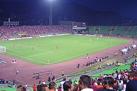 Interior view of the stadium