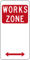 (R5-25) Works Zone