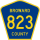 County Road 823 marker