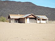 Abandoned Oatman Flats Ranch House.