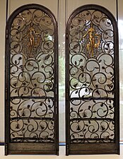 Elevator doors, now in the Calouste Gulbenkian Museum, Lisbon, Portugal, by Edgar Brandt, 1926