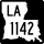 Louisiana Highway 1142 marker
