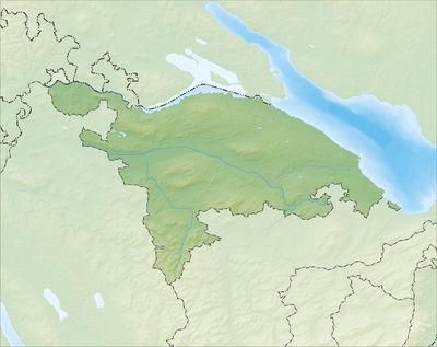 Location map Switzerland Thurgau