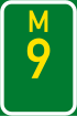 Metropolitan route M9 shield