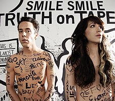The cover for Smile Smile's second album Truth on Tape.