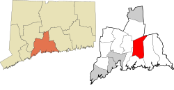 North Branford's location within the South Central Connecticut Planning Region and the state of Connecticut